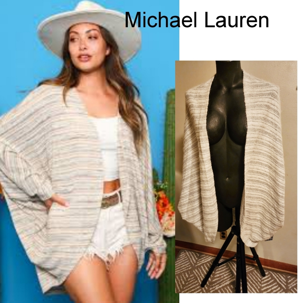 Michael Lauren soft cardigan.  Sz Large. New!